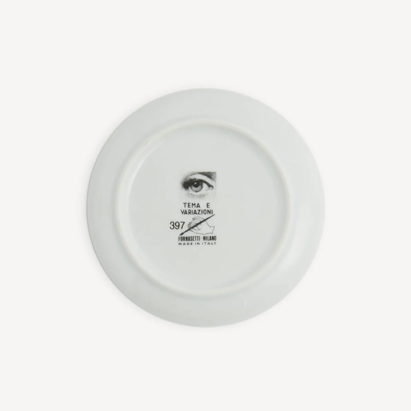 Fornasetti Bicchieri E Sottobicchieri^Sottobicchiere Red Lips - Tema E Variazioni N.397 Bianco/Nero/Rosso