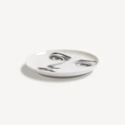 Fornasetti Bicchieri E Sottobicchieri^Sottobicchiere Tema E Variazioni N.6 Bianco Nero
