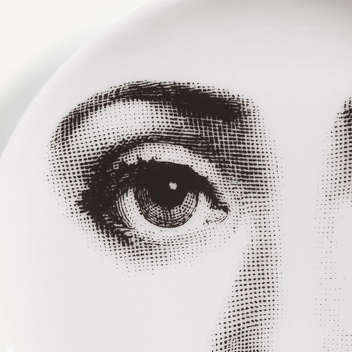 Fornasetti Bicchieri E Sottobicchieri^Sottobicchiere Tema E Variazioni N.6 Bianco Nero