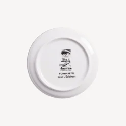 Fornasetti Bicchieri E Sottobicchieri^Sottobicchiere Tema E Variazioni N.228 Bianco Nero