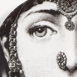 Fornasetti Bicchieri E Sottobicchieri^Sottobicchiere Tema E Variazioni N.228 Bianco Nero