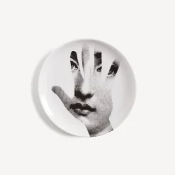 Fornasetti Bicchieri E Sottobicchieri^Sottobicchiere Tema E Variazioni N.15 Bianco Nero