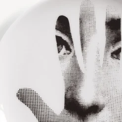 Fornasetti Bicchieri E Sottobicchieri^Sottobicchiere Tema E Variazioni N.15 Bianco Nero
