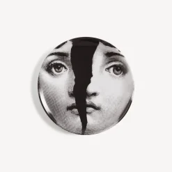 Fornasetti Bicchieri E Sottobicchieri^Sottobicchiere Tema E Variazioni N.10 Bianco Nero