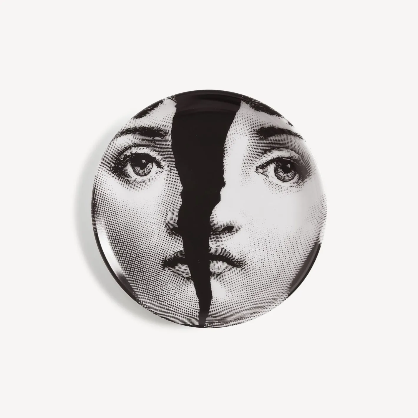 Fornasetti Bicchieri E Sottobicchieri^Sottobicchiere Tema E Variazioni N.10 Bianco Nero