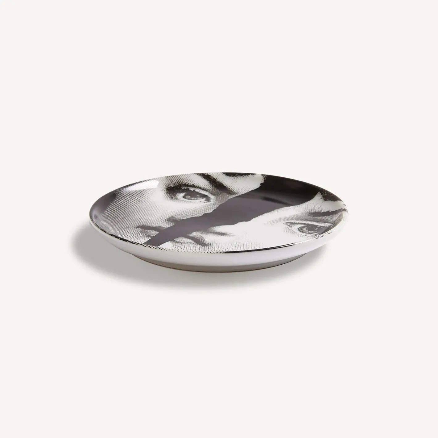Fornasetti Bicchieri E Sottobicchieri^Sottobicchiere Tema E Variazioni N.10 Bianco Nero