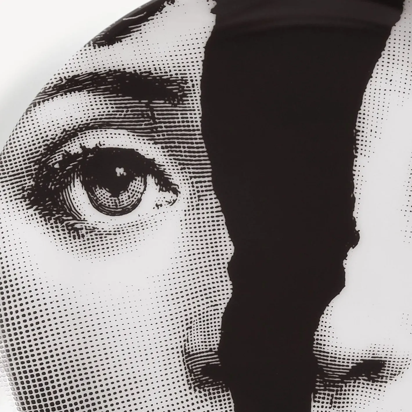Fornasetti Bicchieri E Sottobicchieri^Sottobicchiere Tema E Variazioni N.10 Bianco Nero