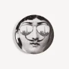 Fornasetti Bicchieri E Sottobicchieri^Sottobicchiere Tema E Variazioni N.373 Bianco Nero