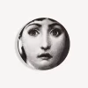 Fornasetti Bicchieri E Sottobicchieri^Sottobicchiere Tema E Variazioni N.237 Bianco Nero