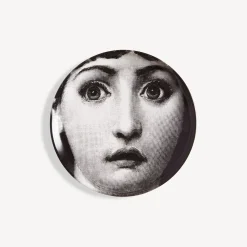 Fornasetti Bicchieri E Sottobicchieri^Sottobicchiere Tema E Variazioni N.237 Bianco Nero