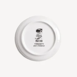 Fornasetti Bicchieri E Sottobicchieri^Sottobicchiere Tema E Variazioni N.237 Bianco Nero