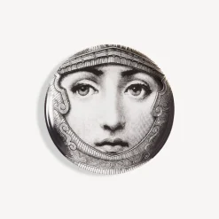 Fornasetti Bicchieri E Sottobicchieri^Sottobicchiere Tema E Variazioni N.95 Bianco Nero