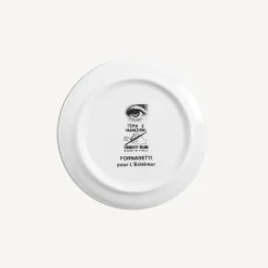 Fornasetti Bicchieri E Sottobicchieri^Sottobicchiere Tema E Variazioni N.22 Bianco Nero