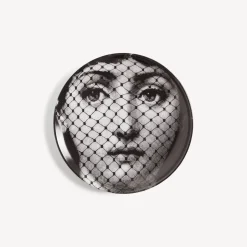 Fornasetti Bicchieri E Sottobicchieri^Sottobicchiere Tema E Variazioni N.78 Bianco Nero