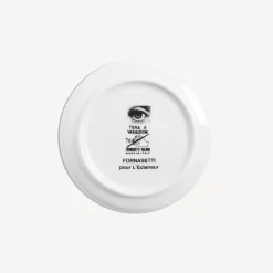 Fornasetti Bicchieri E Sottobicchieri^Sottobicchiere Tema E Variazioni N.78 Bianco Nero