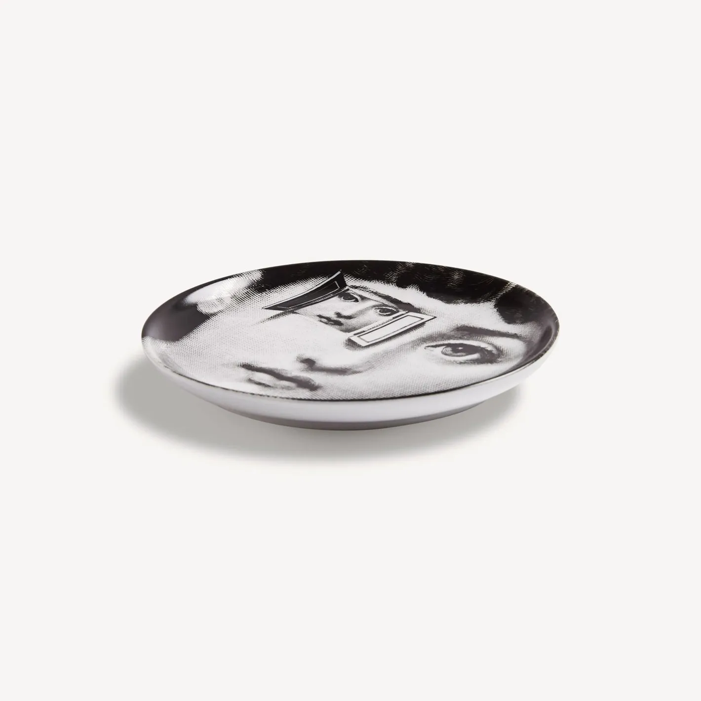 Fornasetti Bicchieri E Sottobicchieri^Sottobicchiere Tema E Variazioni N.116 Bianco Nero