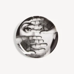 Fornasetti Bicchieri E Sottobicchieri^Sottobicchiere Tema E Variazioni N.154 Bianco Nero