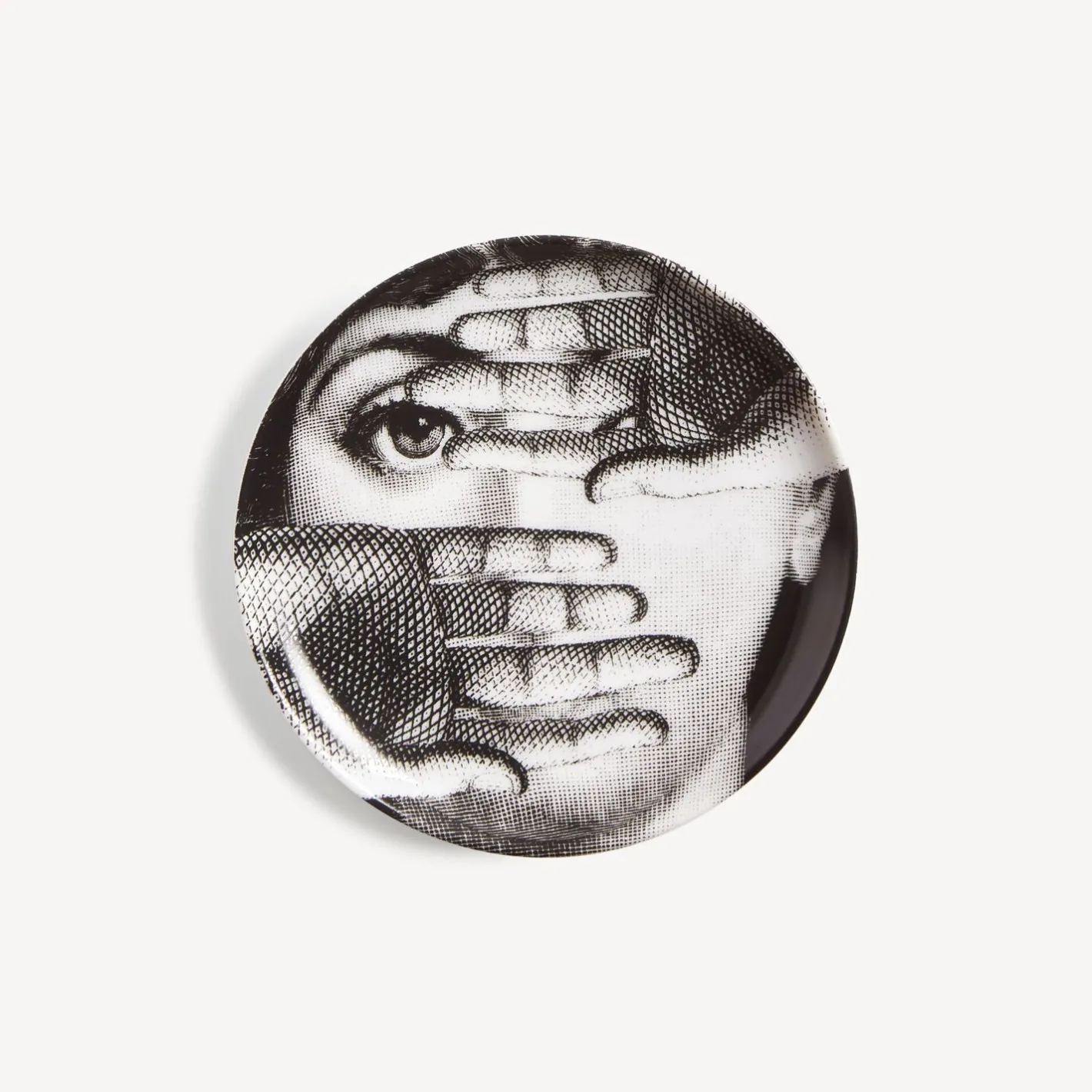 Fornasetti Bicchieri E Sottobicchieri^Sottobicchiere Tema E Variazioni N.154 Bianco Nero