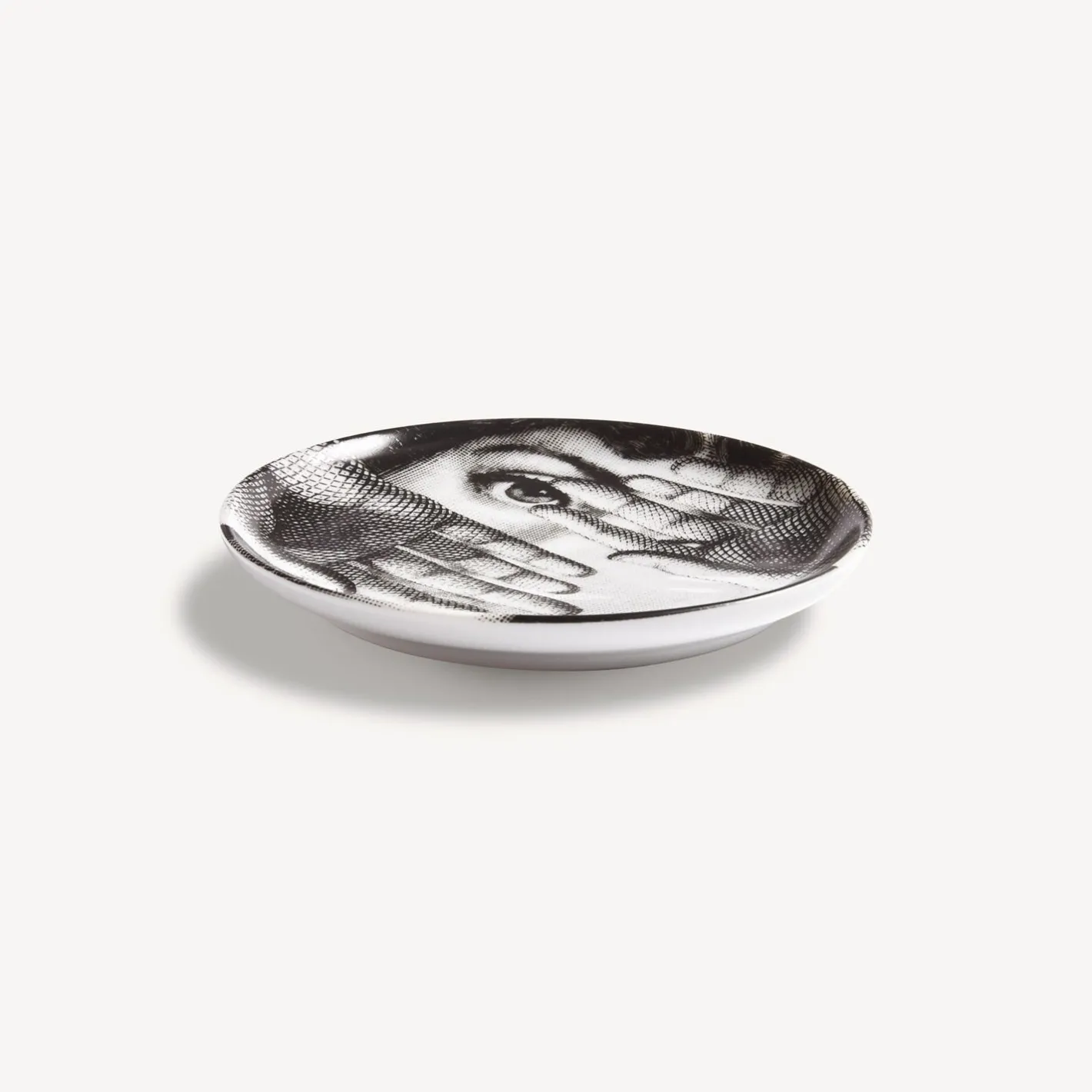Fornasetti Bicchieri E Sottobicchieri^Sottobicchiere Tema E Variazioni N.154 Bianco Nero
