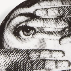 Fornasetti Bicchieri E Sottobicchieri^Sottobicchiere Tema E Variazioni N.154 Bianco Nero