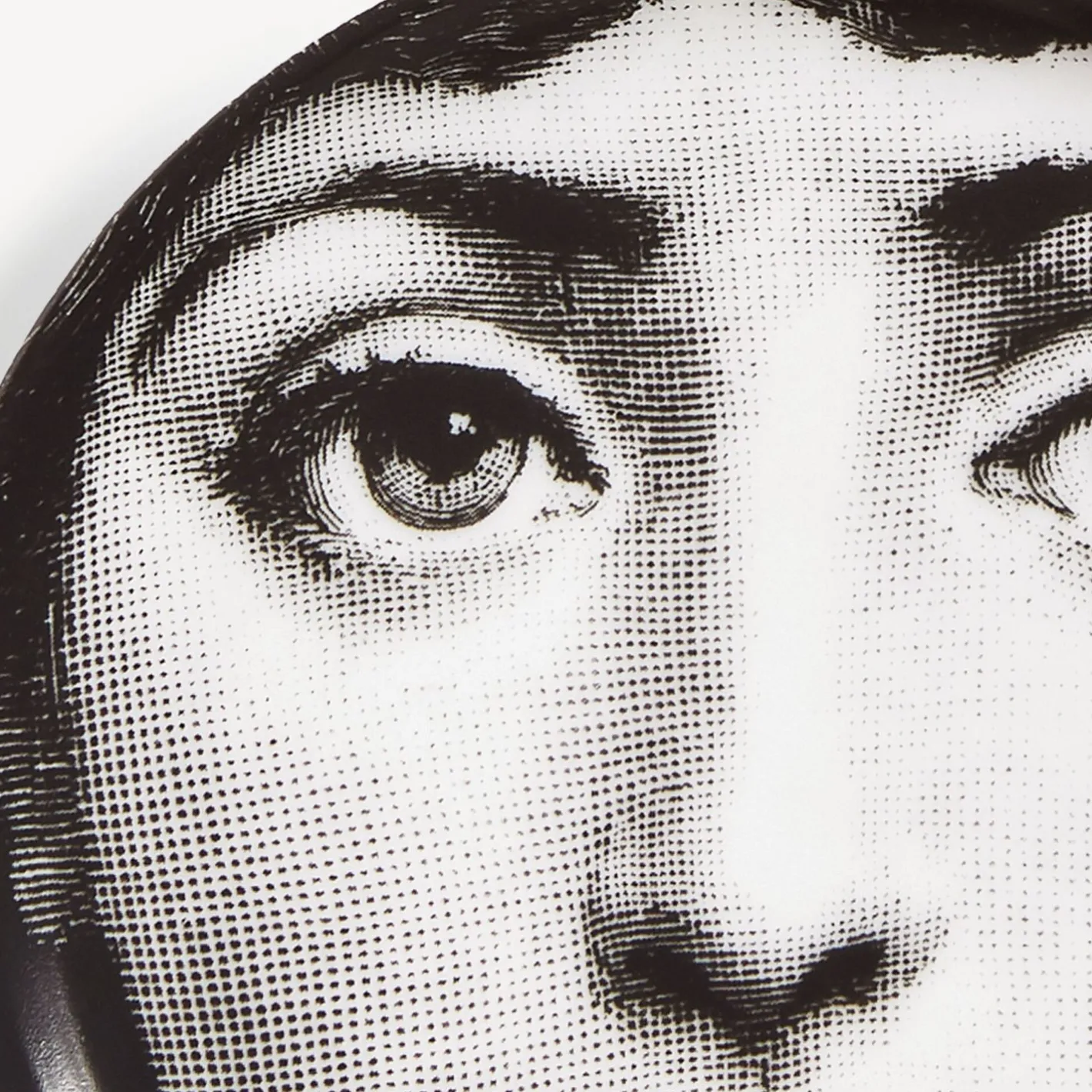 Fornasetti Bicchieri E Sottobicchieri^Sottobicchiere Tema E Variazioni N.1 Bianco Nero
