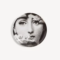 Fornasetti Bicchieri E Sottobicchieri^Sottobicchiere Tema E Variazioni N.139 Bianco Nero