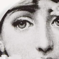 Fornasetti Bicchieri E Sottobicchieri^Sottobicchiere Tema E Variazioni N.139 Bianco Nero