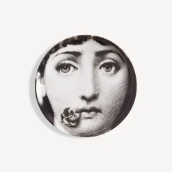 Fornasetti Bicchieri E Sottobicchieri^Sottobicchiere Tema E Variazioni N.137 Bianco Nero