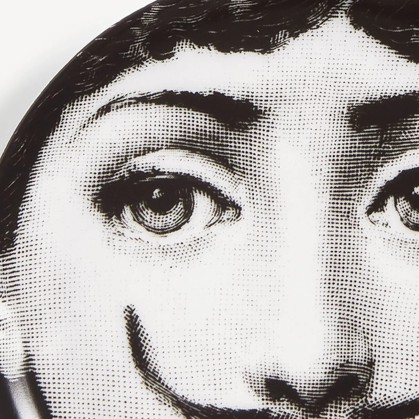Fornasetti Bicchieri E Sottobicchieri^Sottobicchiere Tema E Variazioni N.21 Bianco Nero