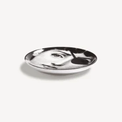 Fornasetti Bicchieri E Sottobicchieri^Sottobicchiere Tema E Variazioni N.8 Bianco Nero