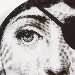 Fornasetti Bicchieri E Sottobicchieri^Sottobicchiere Tema E Variazioni N.8 Bianco Nero