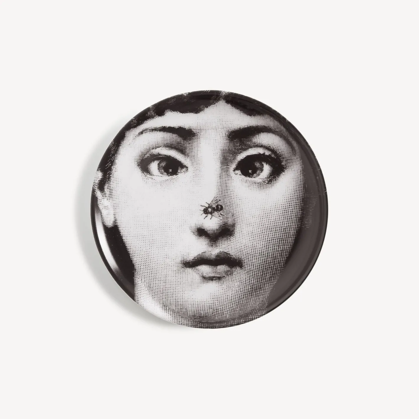 Fornasetti Bicchieri E Sottobicchieri^Sottobicchiere Tema E Variazioni N.363 Bianco Nero