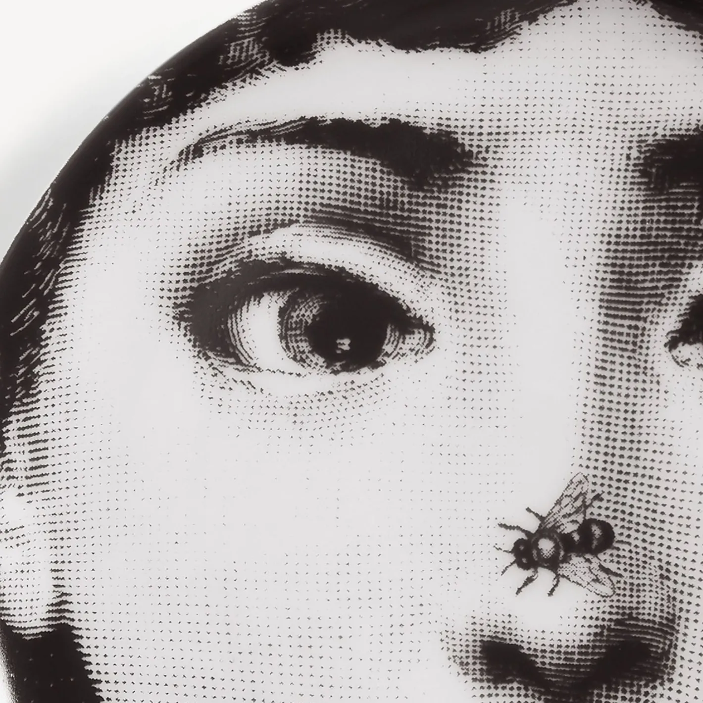 Fornasetti Bicchieri E Sottobicchieri^Sottobicchiere Tema E Variazioni N.363 Bianco Nero