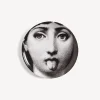 Fornasetti Bicchieri E Sottobicchieri^Sottobicchiere Tema E Variazioni N.82 Bianco Nero