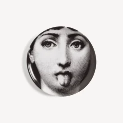Fornasetti Bicchieri E Sottobicchieri^Sottobicchiere Tema E Variazioni N.82 Bianco Nero