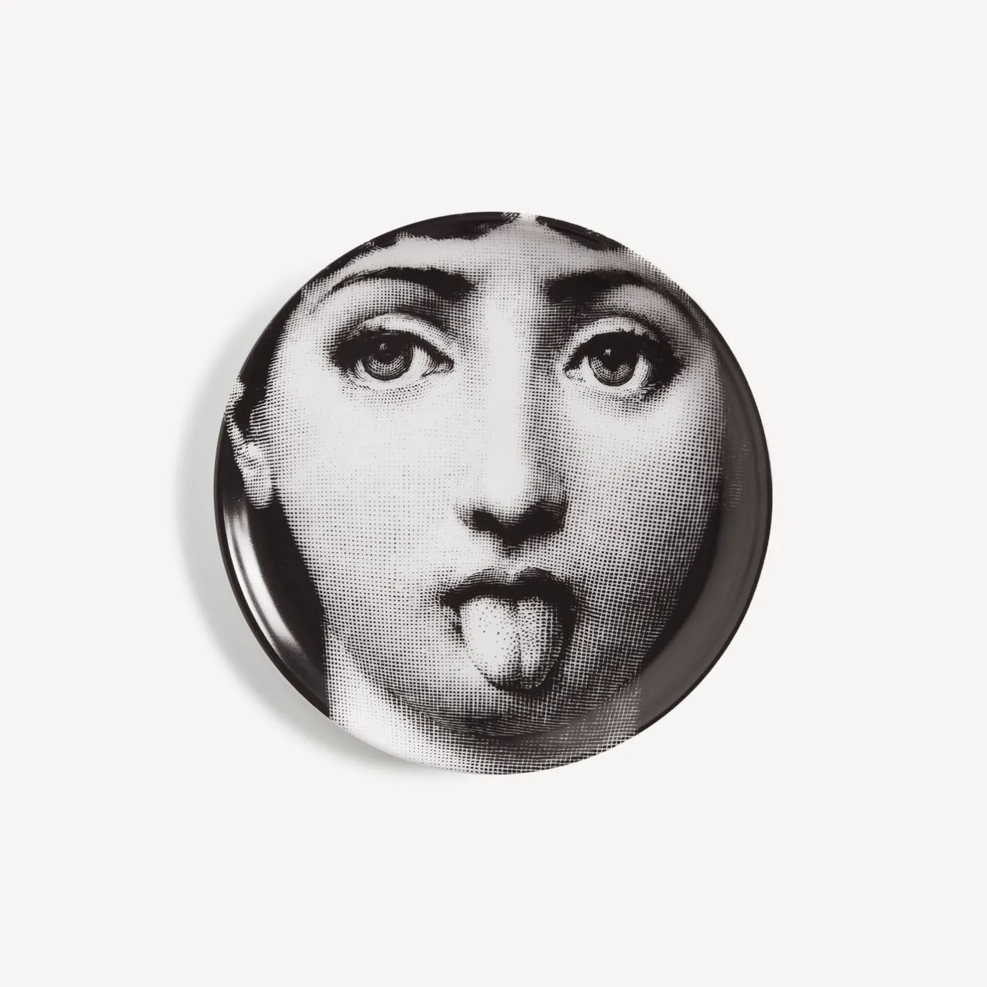 Fornasetti Bicchieri E Sottobicchieri^Sottobicchiere Tema E Variazioni N.82 Bianco Nero