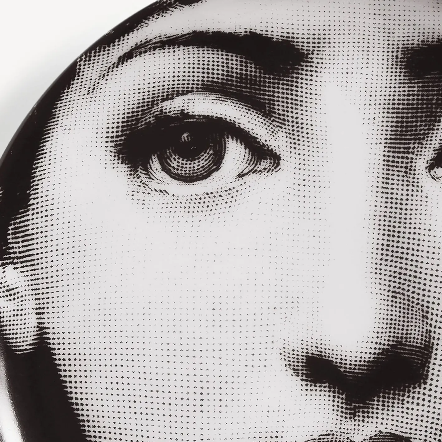 Fornasetti Bicchieri E Sottobicchieri^Sottobicchiere Tema E Variazioni N.82 Bianco Nero