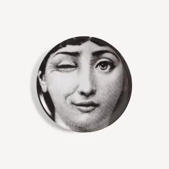 Fornasetti Bicchieri E Sottobicchieri^Sottobicchiere Tema E Variazioni N.130 Bianco Nero