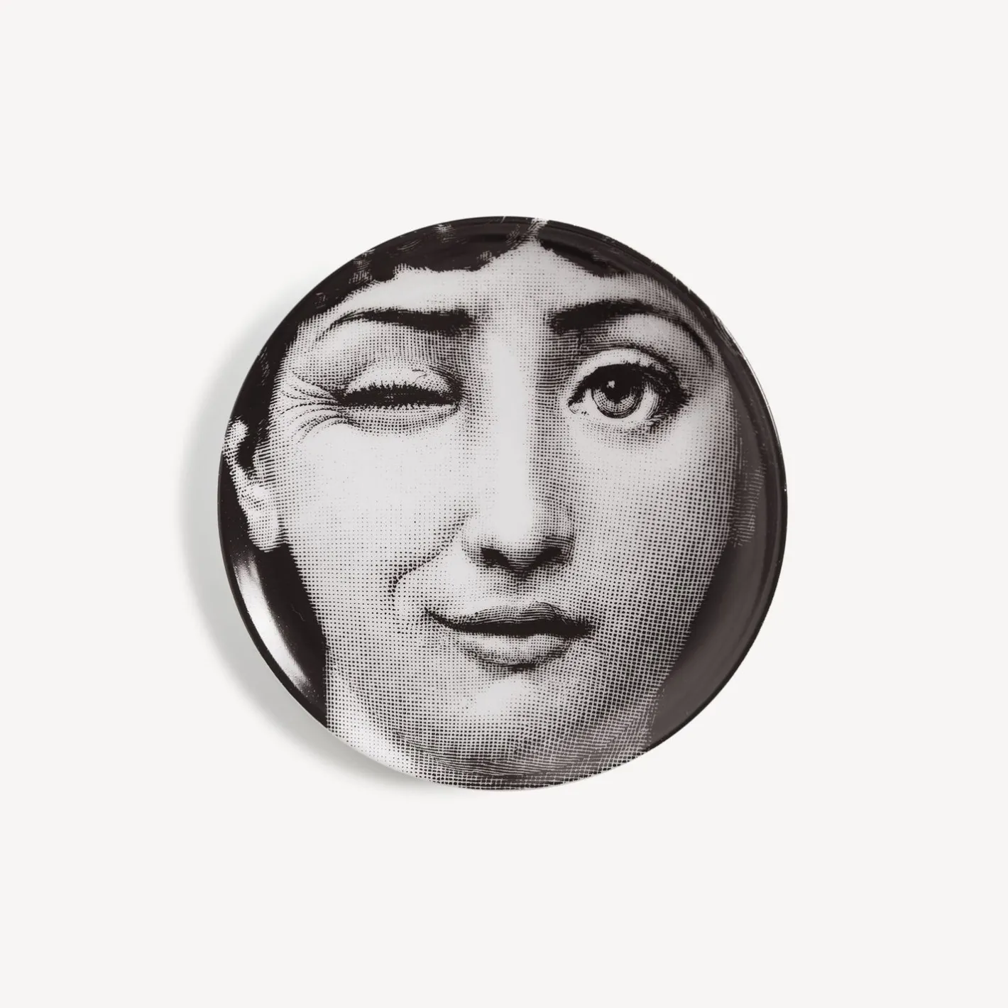 Fornasetti Bicchieri E Sottobicchieri^Sottobicchiere Tema E Variazioni N.130 Bianco Nero