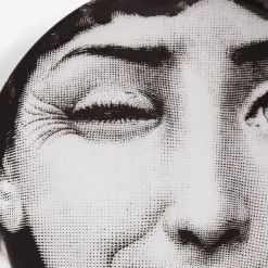 Fornasetti Bicchieri E Sottobicchieri^Sottobicchiere Tema E Variazioni N.130 Bianco Nero