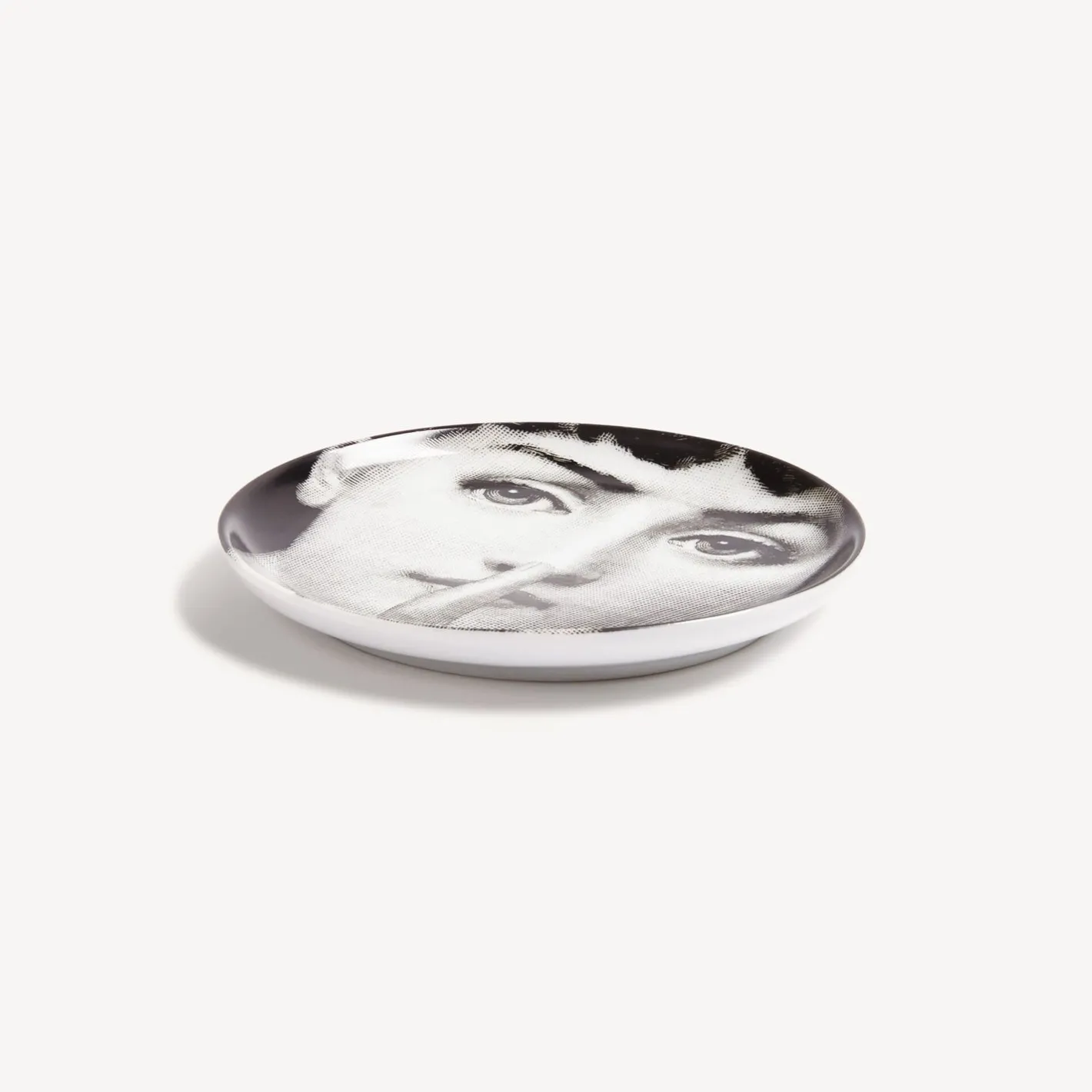 Fornasetti Bicchieri E Sottobicchieri^Sottobicchiere Tema E Variazioni N.334 Bianco Nero