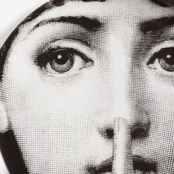 Fornasetti Bicchieri E Sottobicchieri^Sottobicchiere Tema E Variazioni N.334 Bianco Nero