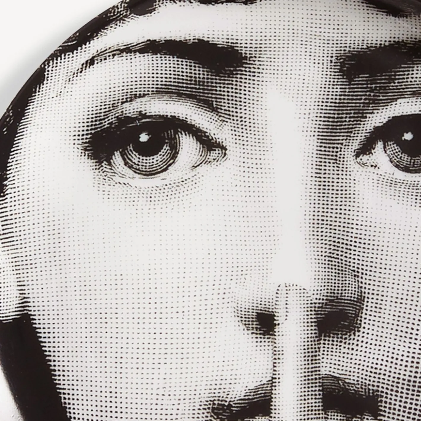Fornasetti Bicchieri E Sottobicchieri^Sottobicchiere Tema E Variazioni N.334 Bianco Nero