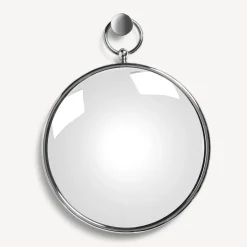 Fornasetti Specchi Di Design^Specchio Convesso Magico Con Anello Argento