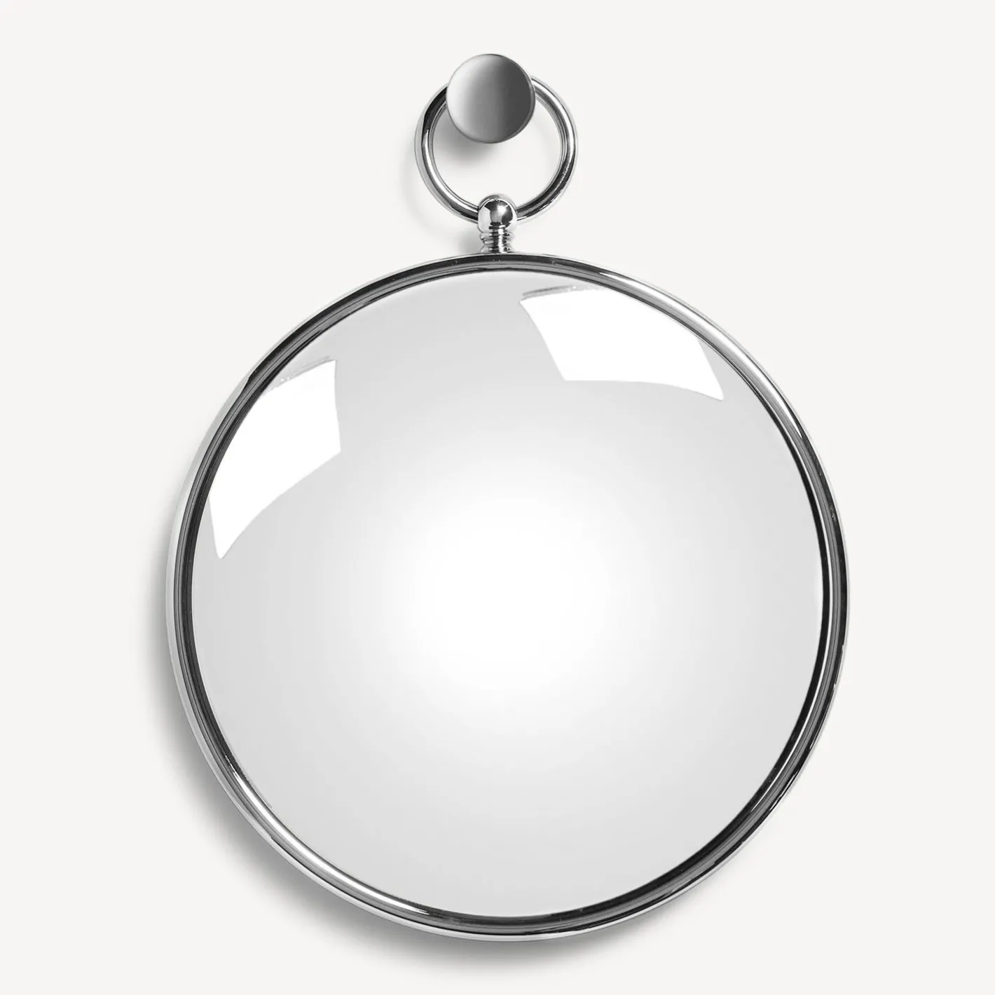 Fornasetti Specchi Di Design^Specchio Convesso Magico Con Anello Argento