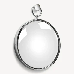Fornasetti Specchi Di Design^Specchio Convesso Magico Con Anello Argento