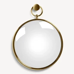 Fornasetti Specchi Di Design^Specchio Convesso Magico Con Anello Ottone