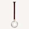 Fornasetti Specchi Di Design^Specchio Convesso Magico Con Nastro Di Velluto Ottone/Bordueaux