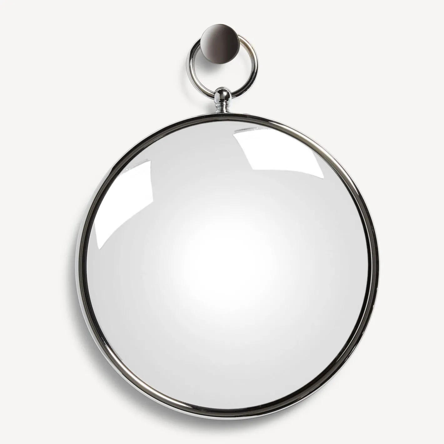 Fornasetti Specchi Di Design^Specchio Magico Convesso Con Cornice Cromata Argento