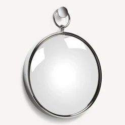 Fornasetti Specchi Di Design^Specchio Magico Convesso Con Cornice Cromata Argento